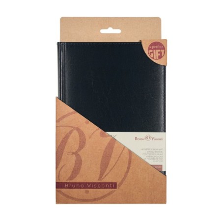 Diary of Leduced A5+, 136 Persona sheets, solid cover, recited leather, lies, silver sight, beige unit 70 g/m2, blue