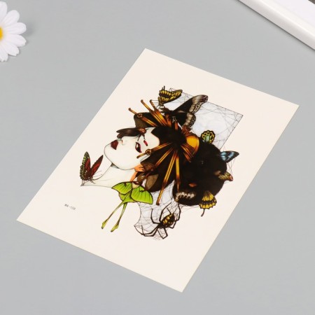 Tattoo on the body color "Spider" 26.1x14.6 cm-2