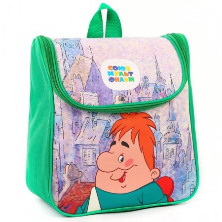 Children's backpack on a zipper from above, textiles, 20 cm x 11 cm x 26 cm "Kid and Carlson", Soyuzmultfilm-2