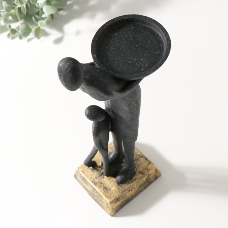 Polystone Summary "Maternity" Black 15x11x34.5 cm-5