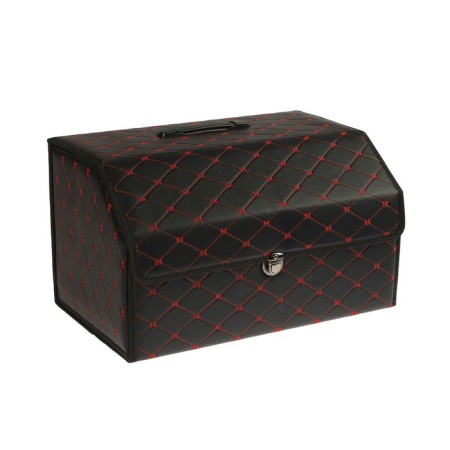 Organizer COFR in the trunk, 55 x 30 x 31 cm, eco-leather, black-red-1