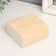 Casket wood under painting Square "Subtry Sheet" 9x9x4.5 cm