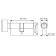 Key cylinder with 60ck BL, 60 mm, black