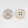 Button, 4 punctures, d = 18 mm, silver color