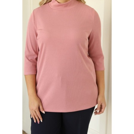 Women's turtleneck, size 60, pink color-2