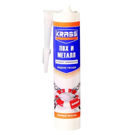 Liquid nails KRASS, for PVC and metal, 300 ml