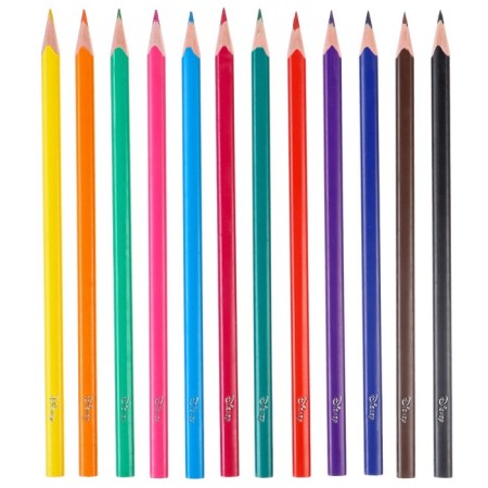 Colored pencils, 12 colors, trihedral, gravity farz-3