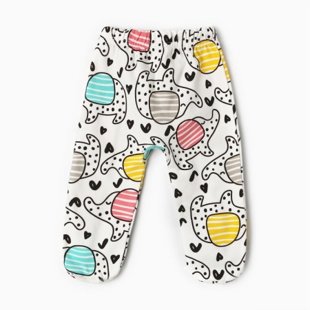 Children's sliders, white color/elephant, height 62 cm-2