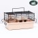 Mini cell for rodents "Pijon" No. 1, equipped, 27 x 15 x 13 cm, beige