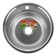 Kitchen car wash Accoona ad4949, mortise, round, thickness 0.6 mm, 490x165 mm, matte