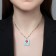 Pendant "Picture" of fish, colored in silver, 45 cm