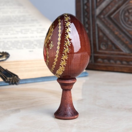 Souvenir egg "St. Panteleimon", on a stand-1