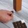 Laying furniture square tundra, size 18 x 18 mm, 32 pcs., Polymer, brown
