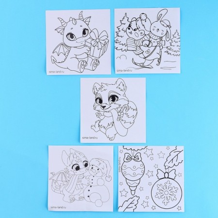 Set for creativity. Christmas balls for coloring "FALITAL TALE", 6 pcs-4
