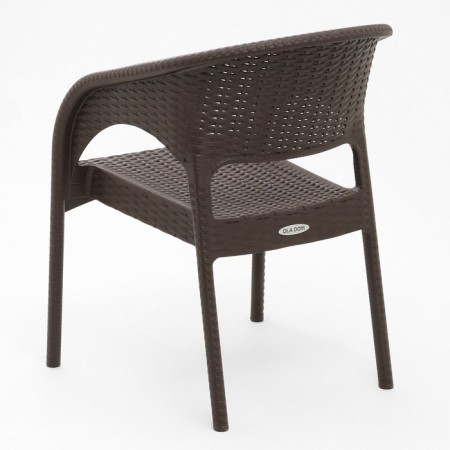 Armchair "Rattan Ola Dom", brown, 58 x 62 x 80.5 cm-4