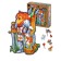 Wooden puzzle "Leo-Ryzar", size l-25 × 35 cm, 110 parts