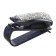 TORSO glasses holder, clamp with silver rhinestones, black