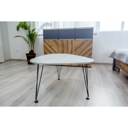 Cubic cube table, 870 × 670 × 446 mm, color of marble Monte white-1
