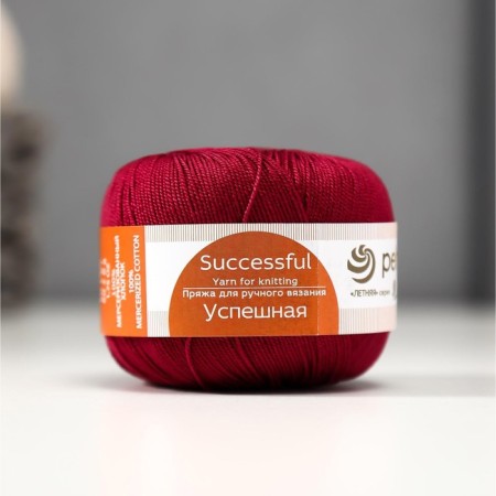 Yarn "Successful" 100%Merserized cotton 220m/50g (07-border)-4