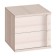 Bedside table Bauhaus 6, 452 × 386 × 449 mm, color Bodeg Light color