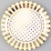 Paper plate "Peas", in the set 6 pcs., Color gold
