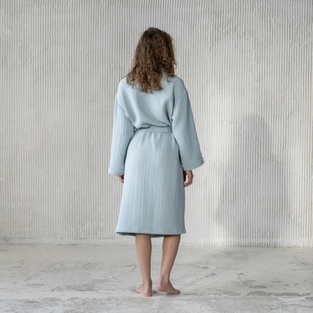 Shifu robe, size l, blue color-2