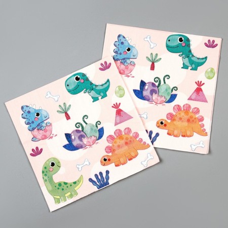 Paper napkins "dinosaurians", in a set of 20 pcs.