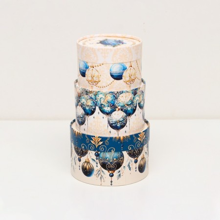 A set of boxes 3 in 1 "Miracles in the New Year", 16 x 10, 14 x 9, 13 x 8.5 cm-4