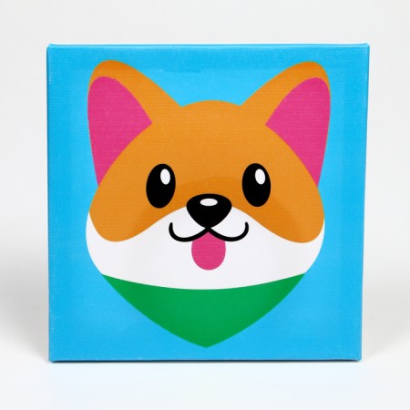 Painting Pompons "Corgi", 20 x 20 cm-1