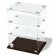 Desktop window, 2 shelves, 400 × 300 × 700, chipboard, glass color wenge