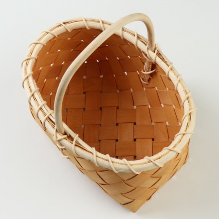 Wicker basket, 21 x 13.5 x 12/23.5 cm, sequoia-3