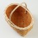 Wicker basket, 21 x 13.5 x 12/23.5 cm, sequoia