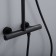 The shower system Vincea Desire VSFS-1D0TMB, thermostat, tropical shower, shower, black 10013
