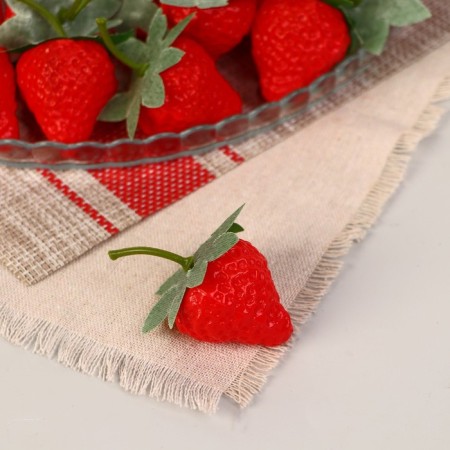 Fleep "strawberries" 3.5 cm (packing 20 pcs)-1