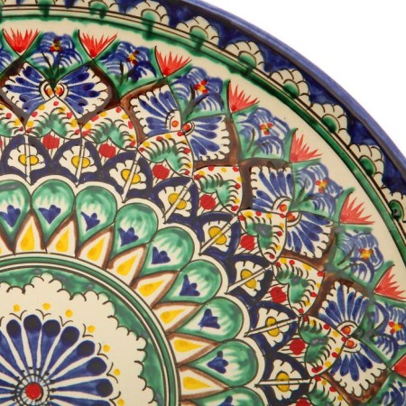 Largan Rishtan ceramics "Patterns", 31 cm, blue-9