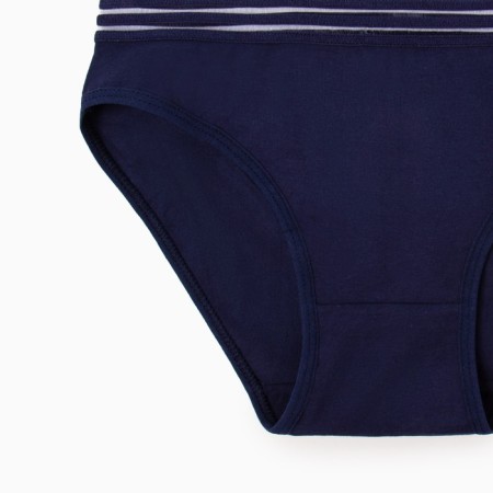 Panties female slips, dark blue color, rr 44-46-1