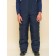 Semi-combinezone children, height 128 cm, dark blue color