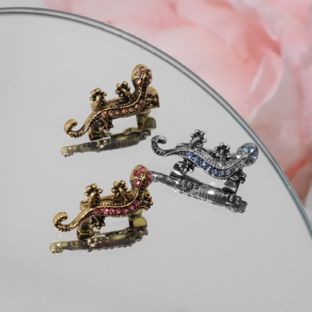 Brooch "Lizard" mini, color mix (indivisible packing 12 pcs., Price per pcs.)-1