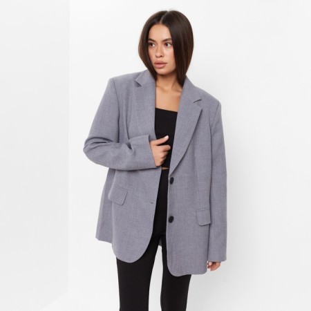Women's jacket with a cut on the back of MIST size L-XL, color gray-6