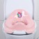 Children's lining - Sitting on the toilet "Bear" anti -slip, pink color