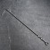 Stainless steel poker, handle - ring, width - 12 mm, 60 cm