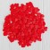 Decorative hearts, set 200 pcs., 1 cm, red color