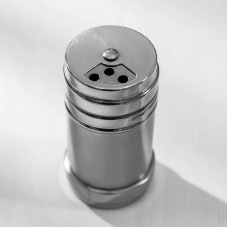 Solonka made of stainless steel "metallic", 120 ml, 4.3 × 8 cm, silver color-3