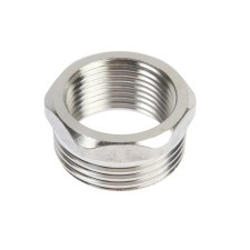 Футорка ZEIN engr, 3/4" х 1", внутренняя/наружная резьба, нержавеющая сталь