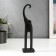 Souvenir Polystone "Black Elephant with Long legs" 24.3x5.7x4 cm