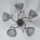 Salma chandelier 5he27 40w Black 58x58x24cm Bayerlux