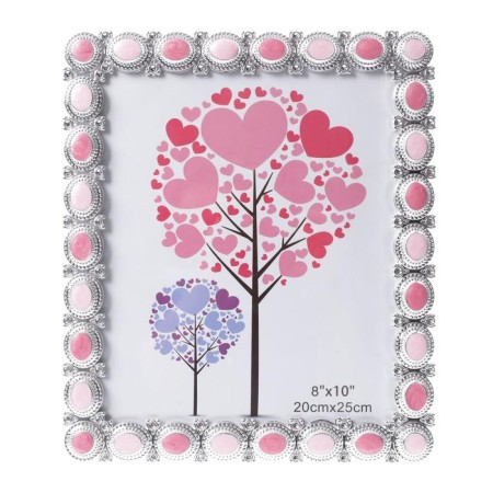 Photo frame plastic for metal 20x25 cm "Gems" silver 27.5x23.5x1.5 cm-4
