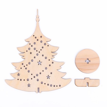 New Year's Christmas tree desktop "New Year!", 130 x 175 mm-2