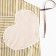Apron of the Dilyana with stripes in strip centered green, 70*65 cm, 100% p/e