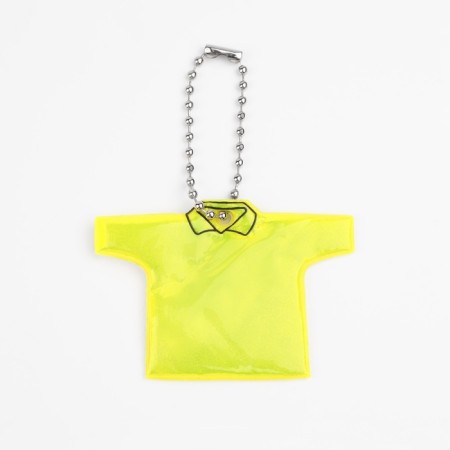 Reflective element "T -shirt", bilateral, 6 × 4.3 cm, yellow color-2